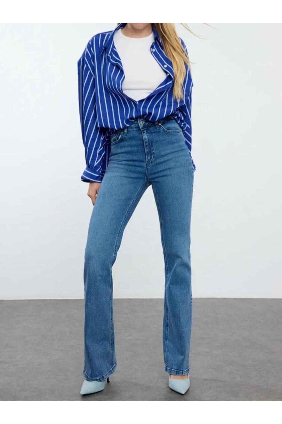 KARACAN COMPANY Yüksek Bel Flare Jeans