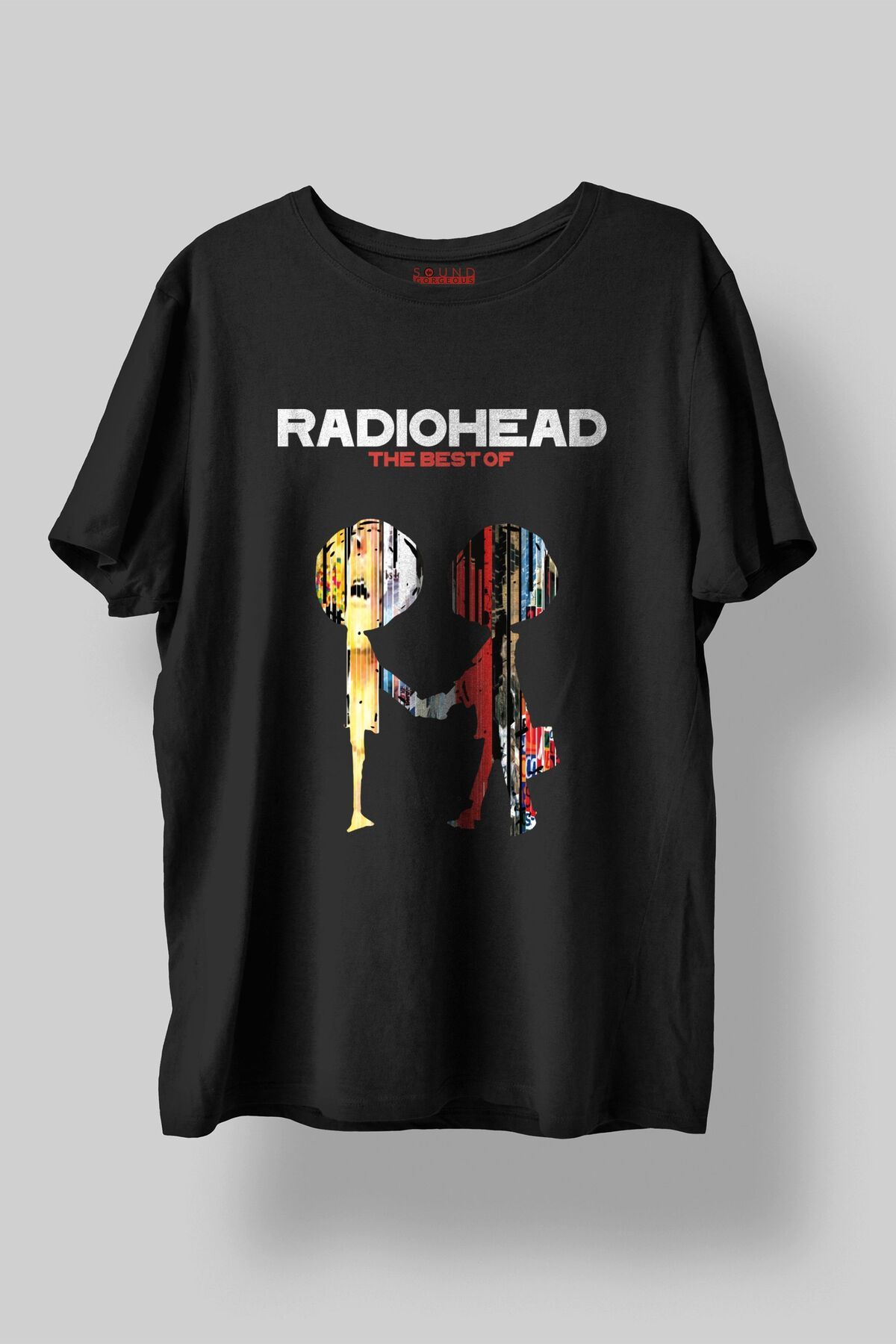 Sound Gorgeous Radiohead Müzik Baskılı Regular Fit Unisex Siyah T-Shirt %100 Pamuk No:0305