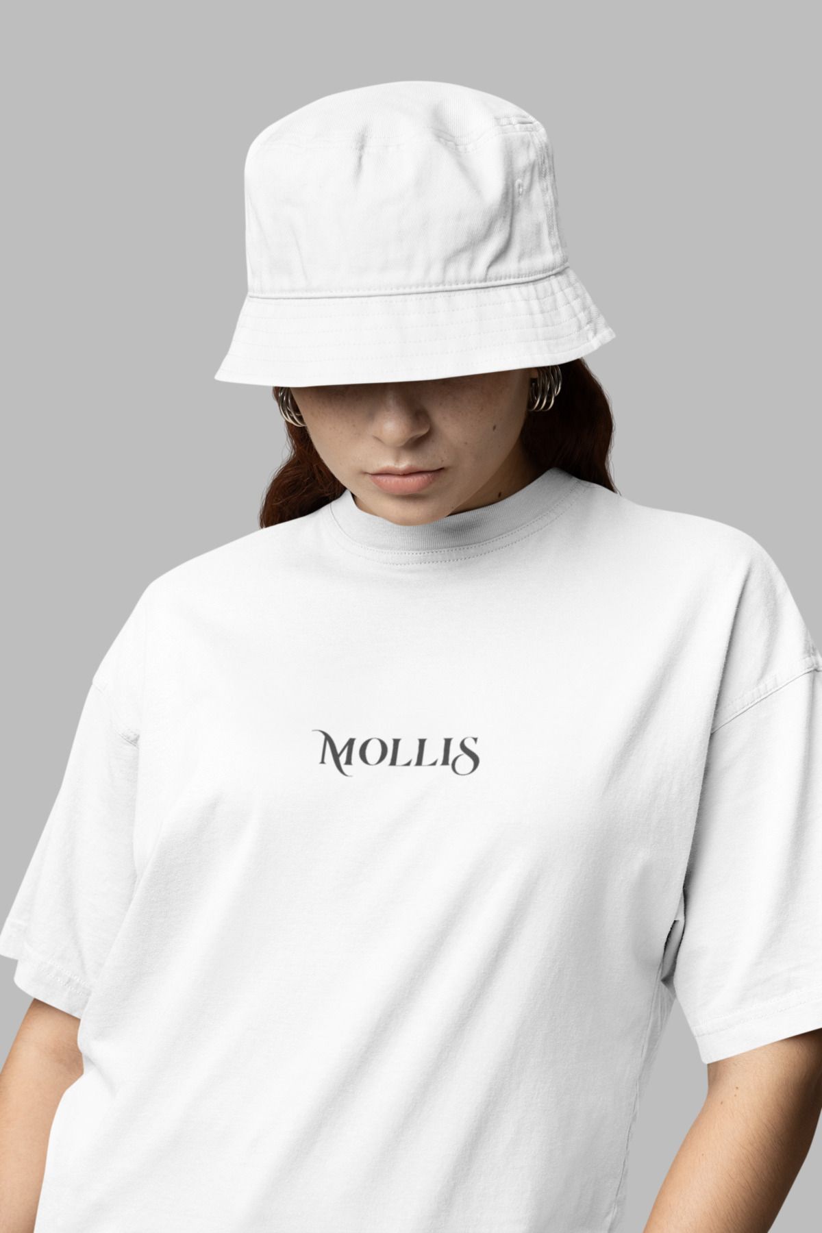 Mollis Kadın Baskılı Oversize T-Shirt