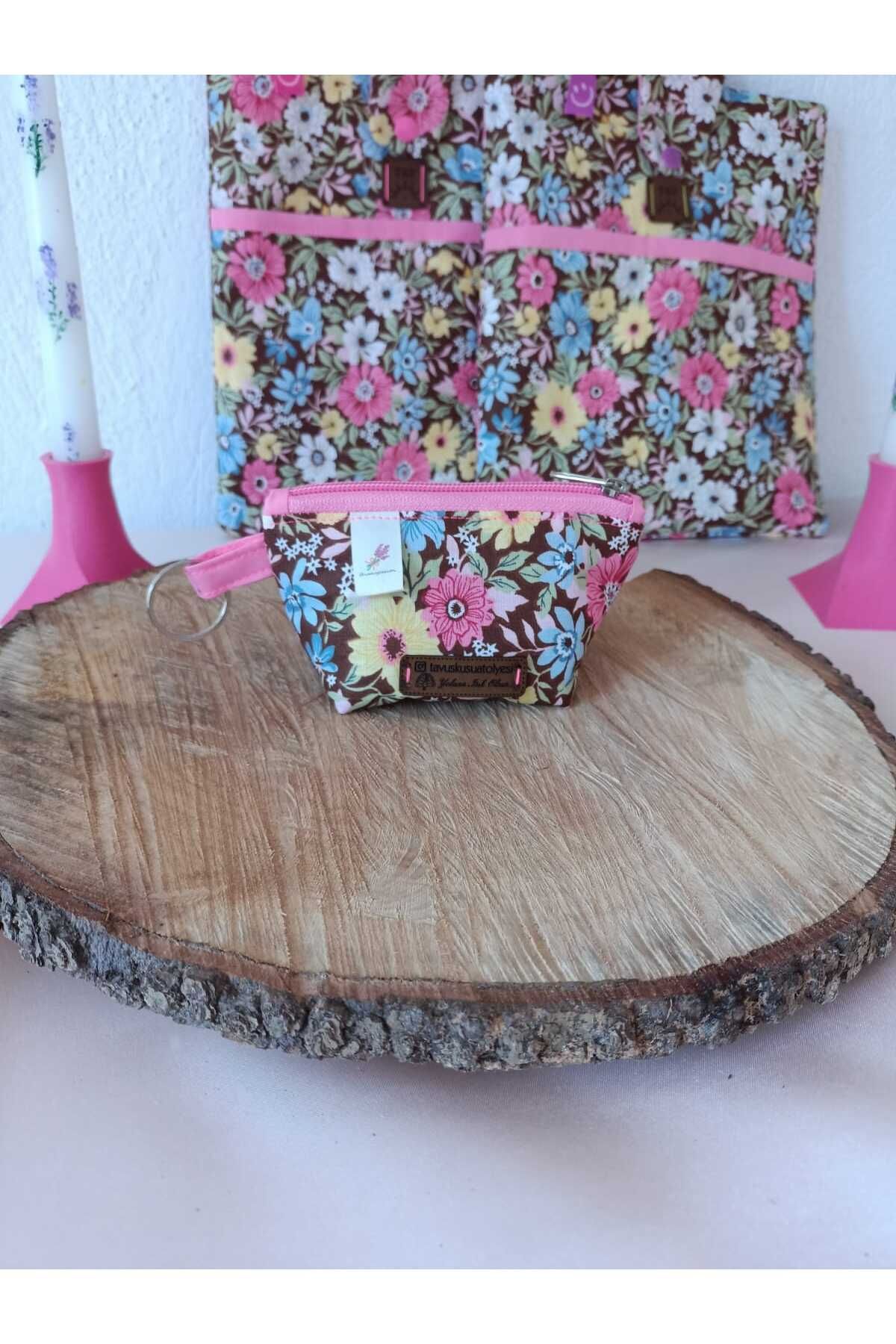 Tavus Kuşu Atölye mini cüzdan