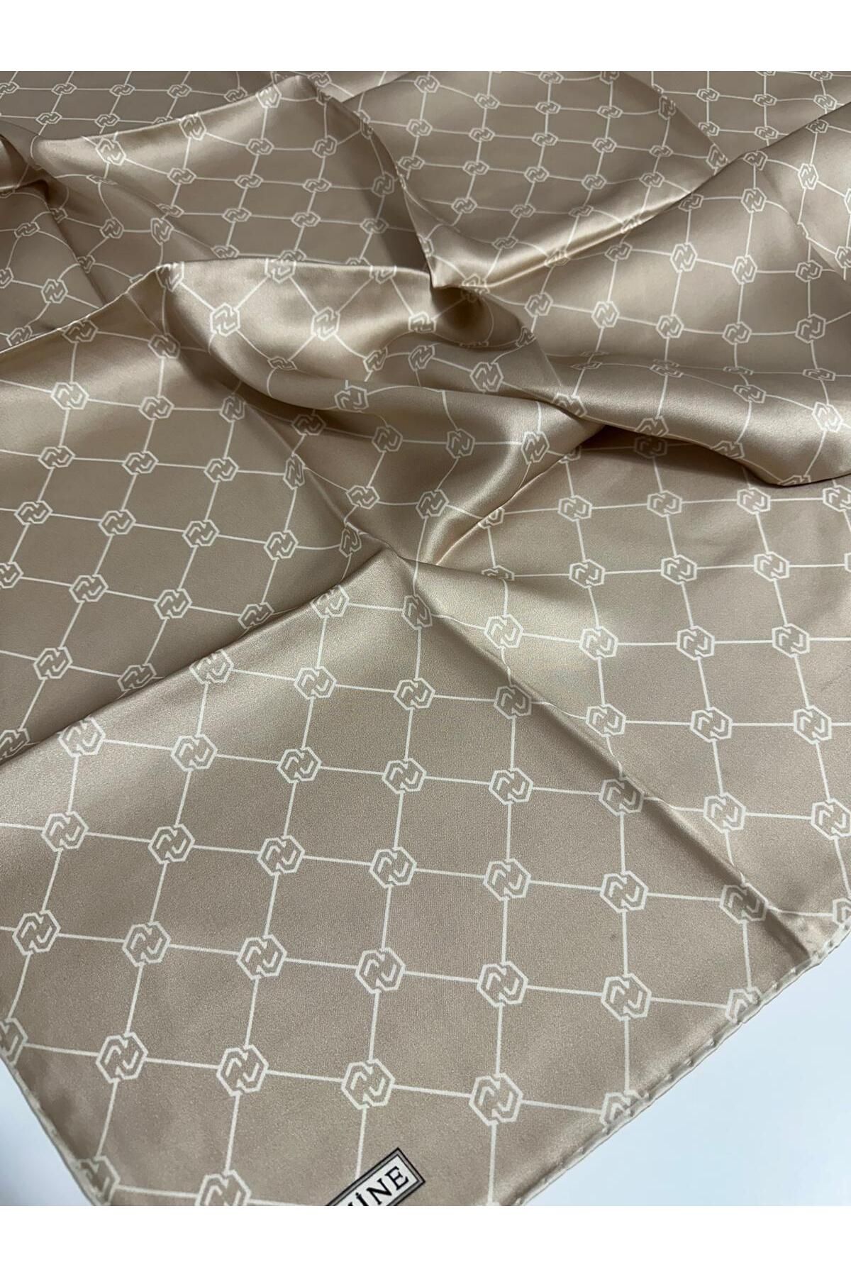 Armine Sura İpek Eşarp 9178D (S ) 90 x 90 Camel - 03