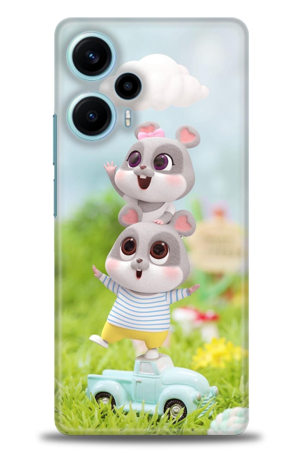 CooperTech Xiaomi Poco F5 İle Uyumlu HD Baskılı Desenli Silikon Kılıf - 590