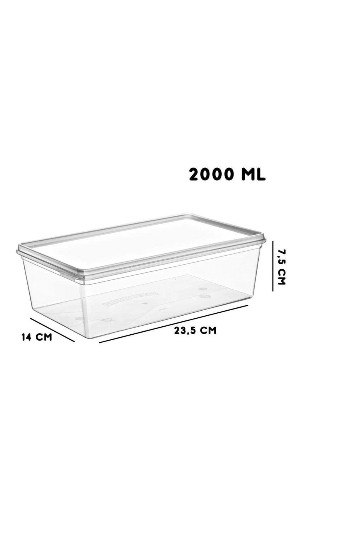 UCR HOME-Self-Covered Icebox Storage Container Deep Freezer Organizer Set 10 Pieces 2 Liters 7