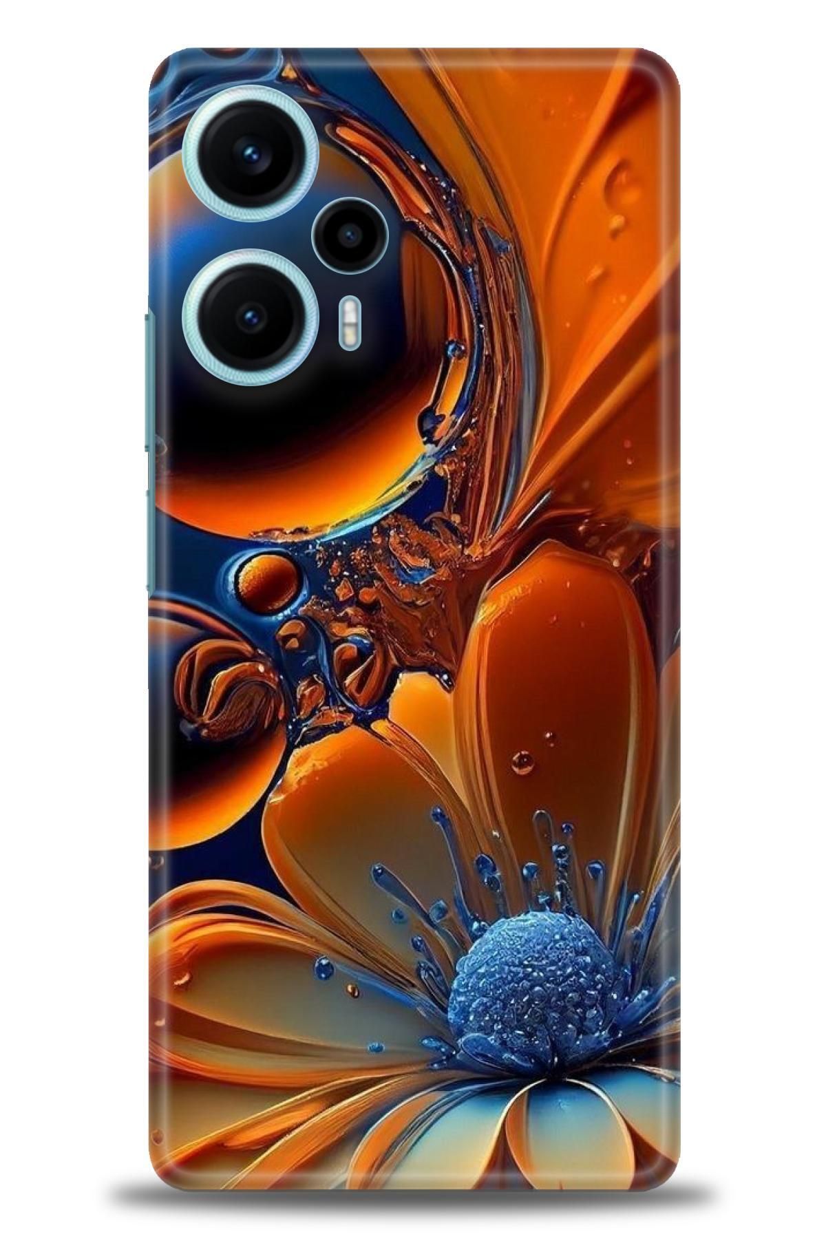 CooperTech Xiaomi Poco F5 İle Uyumlu HD Baskılı Desenli Silikon Kılıf - 360