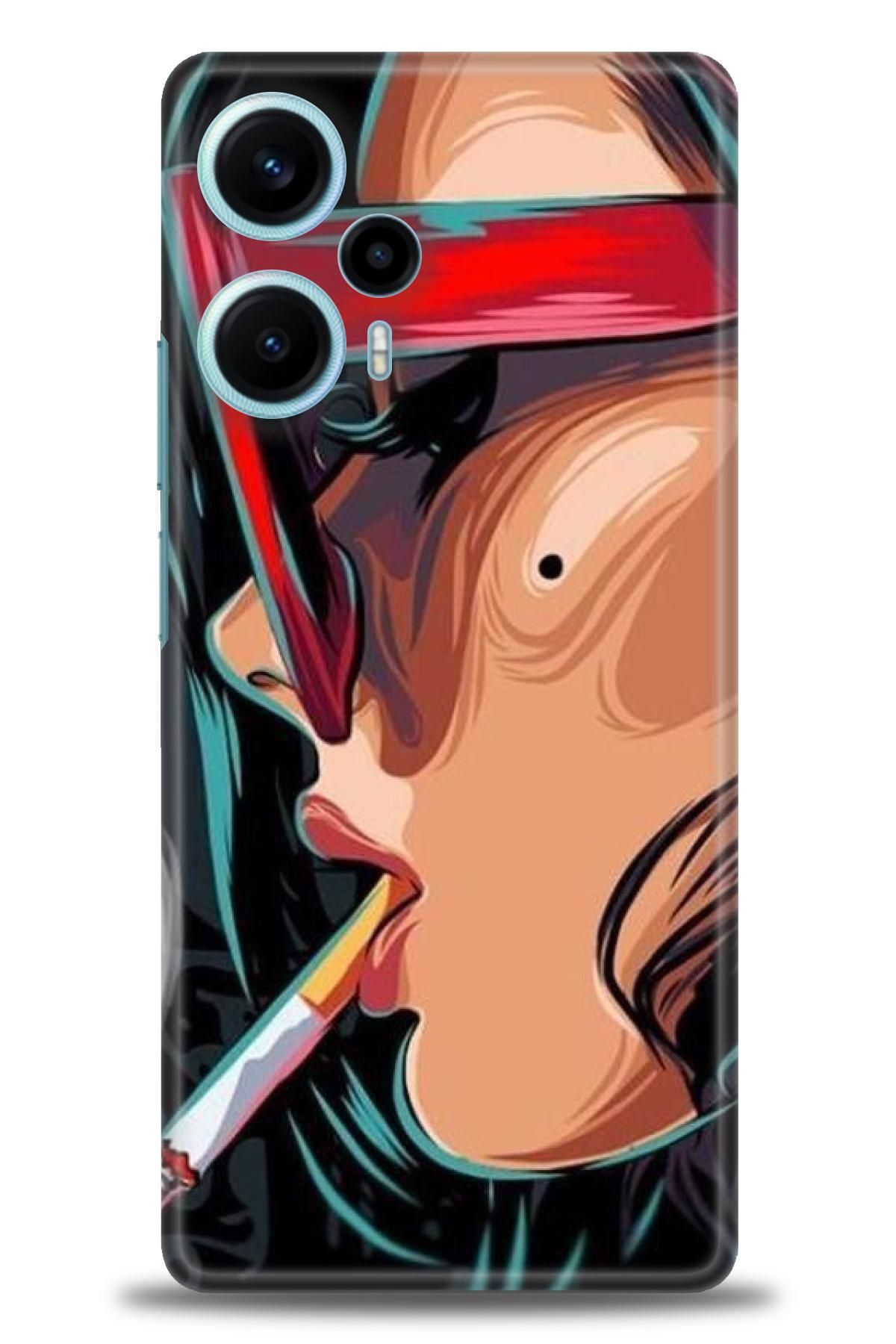 CooperTech Xiaomi Poco F5 İle Uyumlu HD Baskılı Desenli Silikon Kılıf - 240