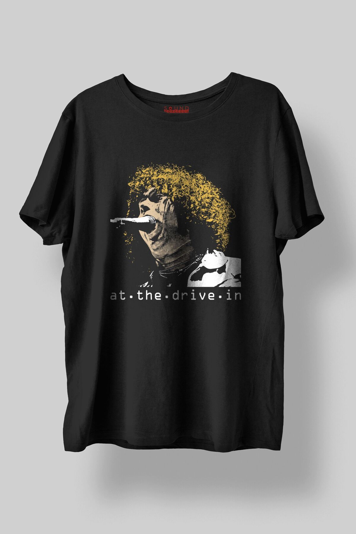 Sound Gorgeous At The Drive In Müzik Baskılı Regular Fit Unisex Siyah T-Shirt %100 Pamuk No:0025