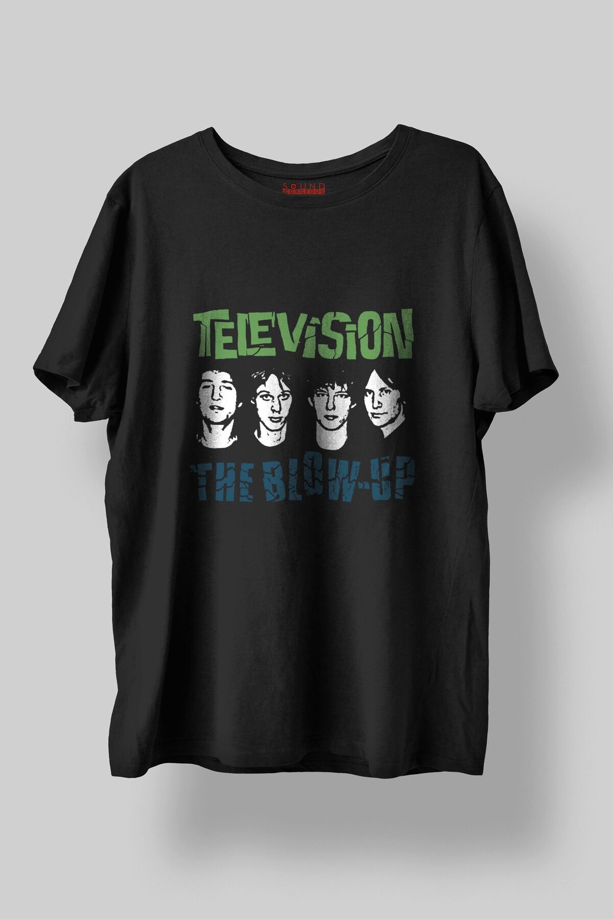 Sound Gorgeous Television Band Müzik Baskılı Regular Fit Unisex Siyah T-Shirt %100 Pamuk No:0356