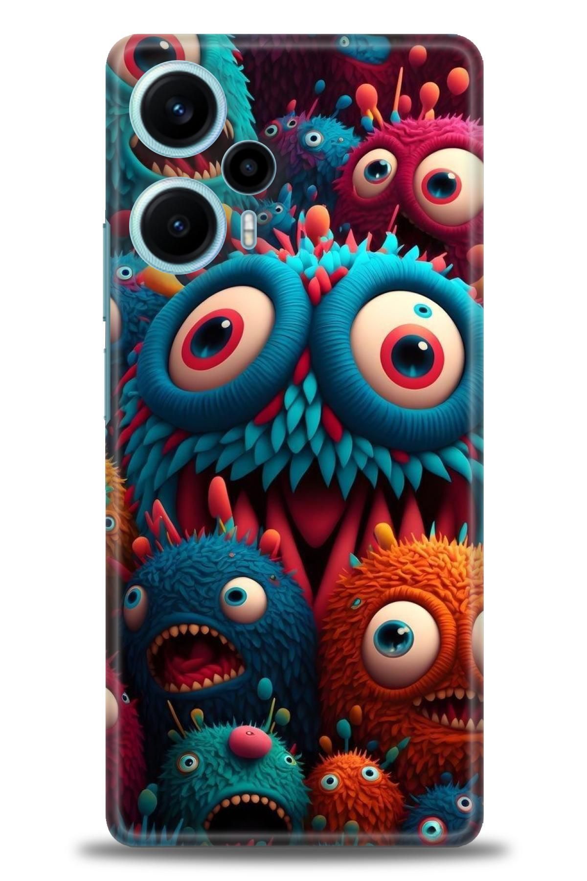 CooperTech Xiaomi Poco F5 İle Uyumlu HD Baskılı Desenli Silikon Kılıf - 90
