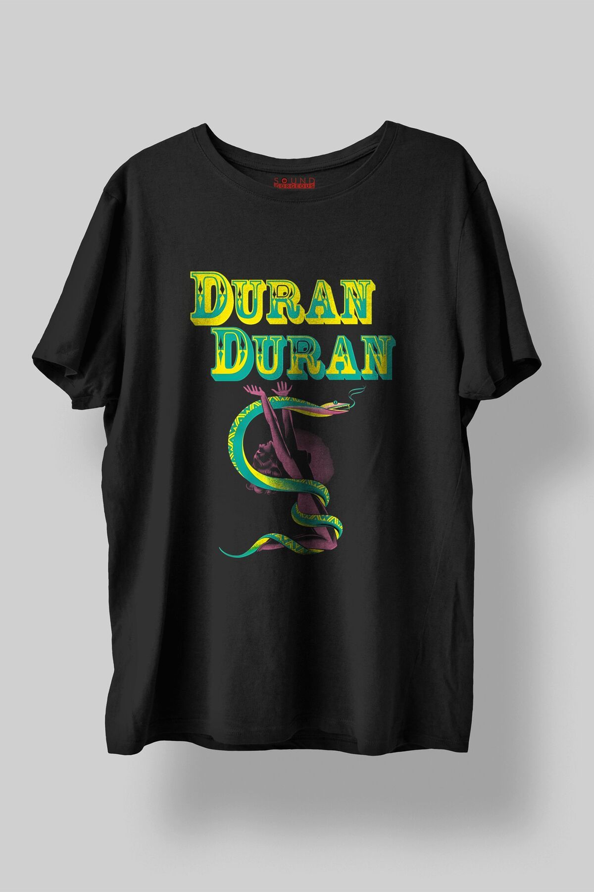 Sound Gorgeous Duran Duran Müzik Baskılı Regular Fit Unisex Siyah T-Shirt %100 Pamuk No:0128
