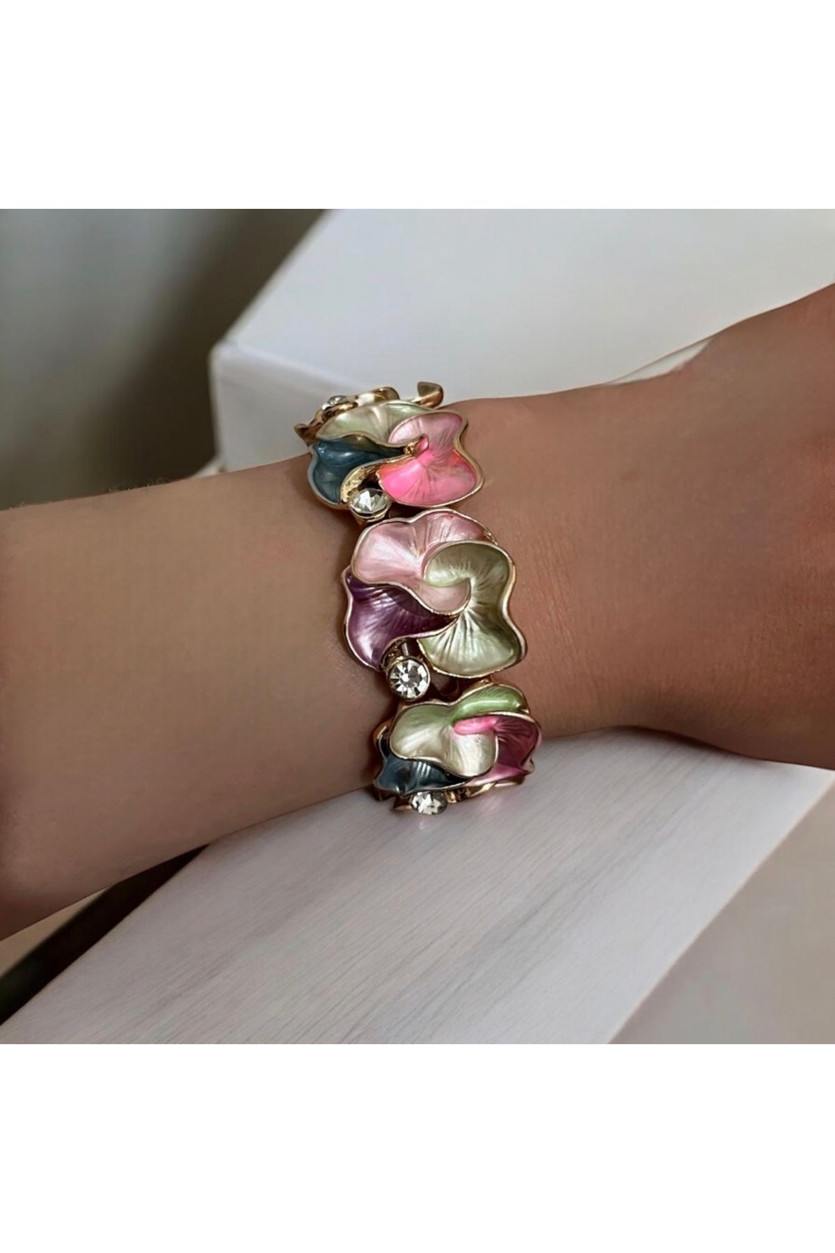 HNG JEWELRY MİSİNA LASTİKLİ RENKLİ BAHAR BİLEKLİK