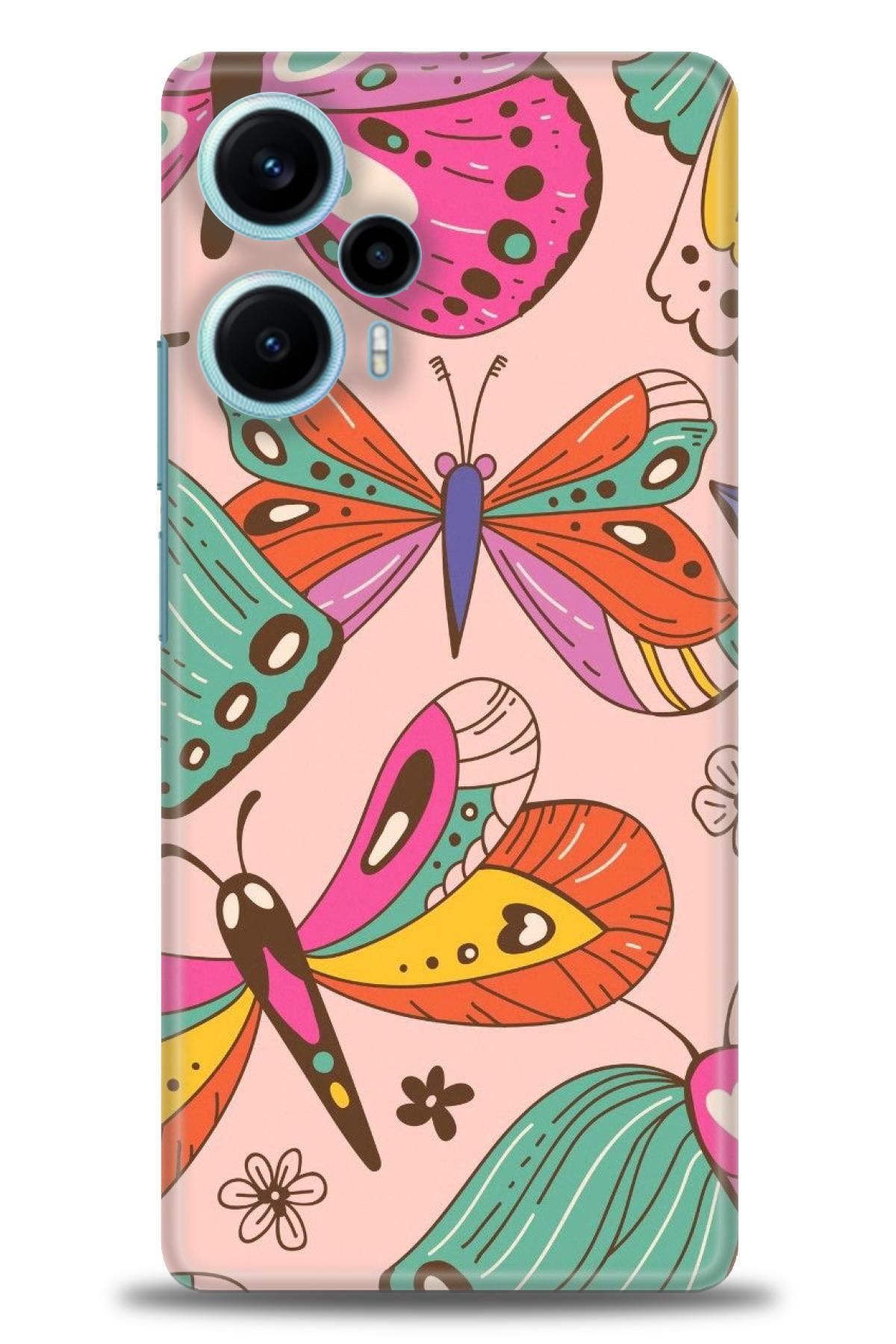 CooperTech Xiaomi Poco F5 İle Uyumlu HD Baskılı Desenli Silikon Kılıf - 120