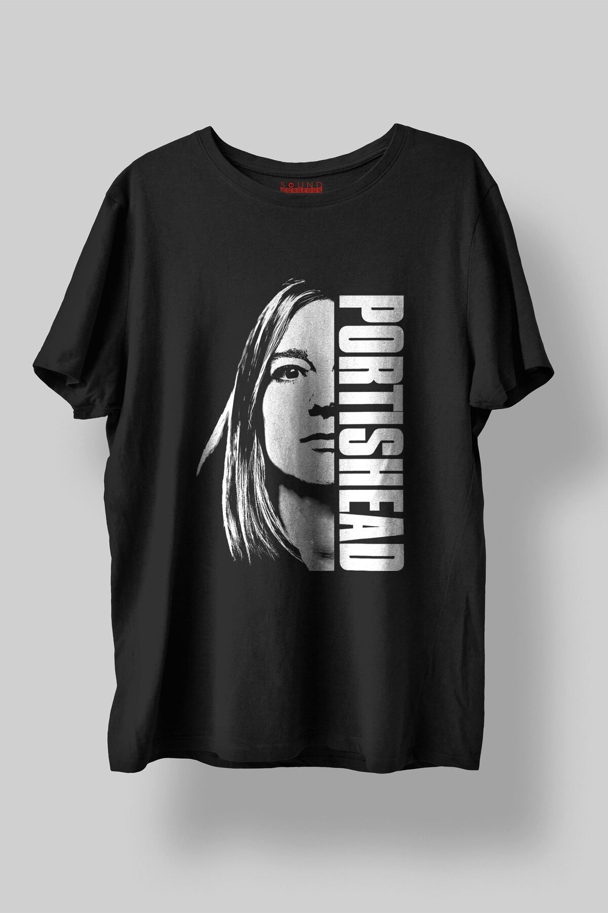 Sound Gorgeous Portishead Müzik Baskılı Regular Fit Unisex Siyah T-Shirt %100 Pamuk No:0286