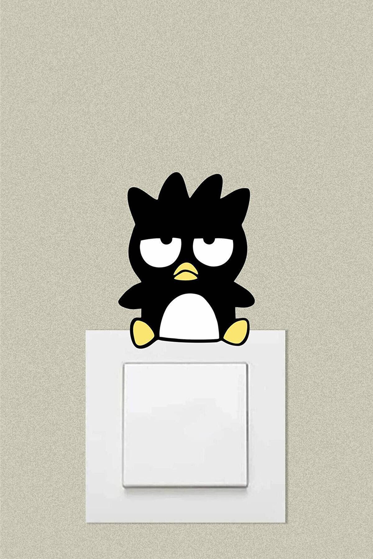 hediyenebak Sevimli Badtz-Maru Çocuk Odası Dekoratif Priz Sticker 13x10 cm