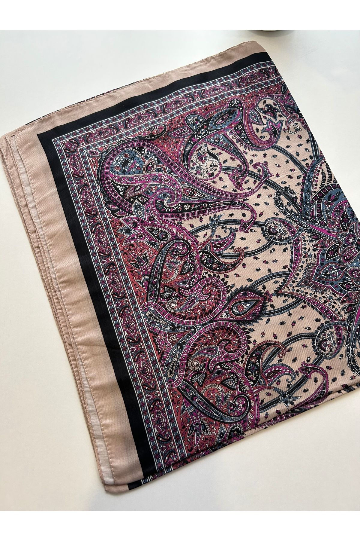 Sümeyye çeyiz Etnik Retro Desen Soft Pamuklu Şal 180*85 cm