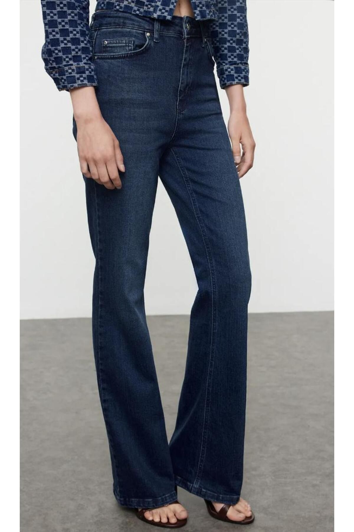 KARACAN COMPANY Yüksek Bel Flare Jeans