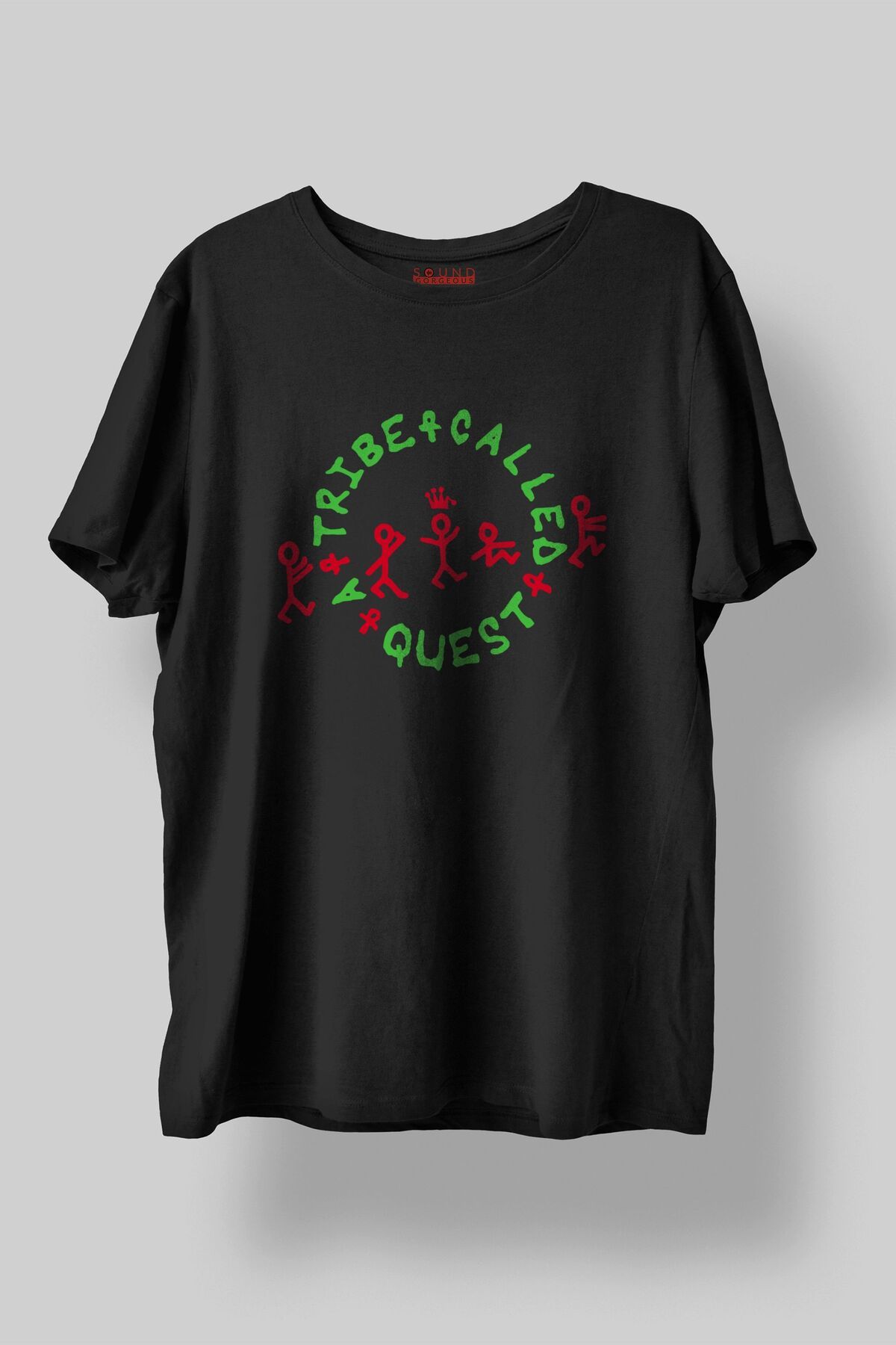 Sound Gorgeous A Tribe Called Quest Müzik Baskılı Regular Fit Unisex Siyah T-Shirt %100 Pamuk No:0036