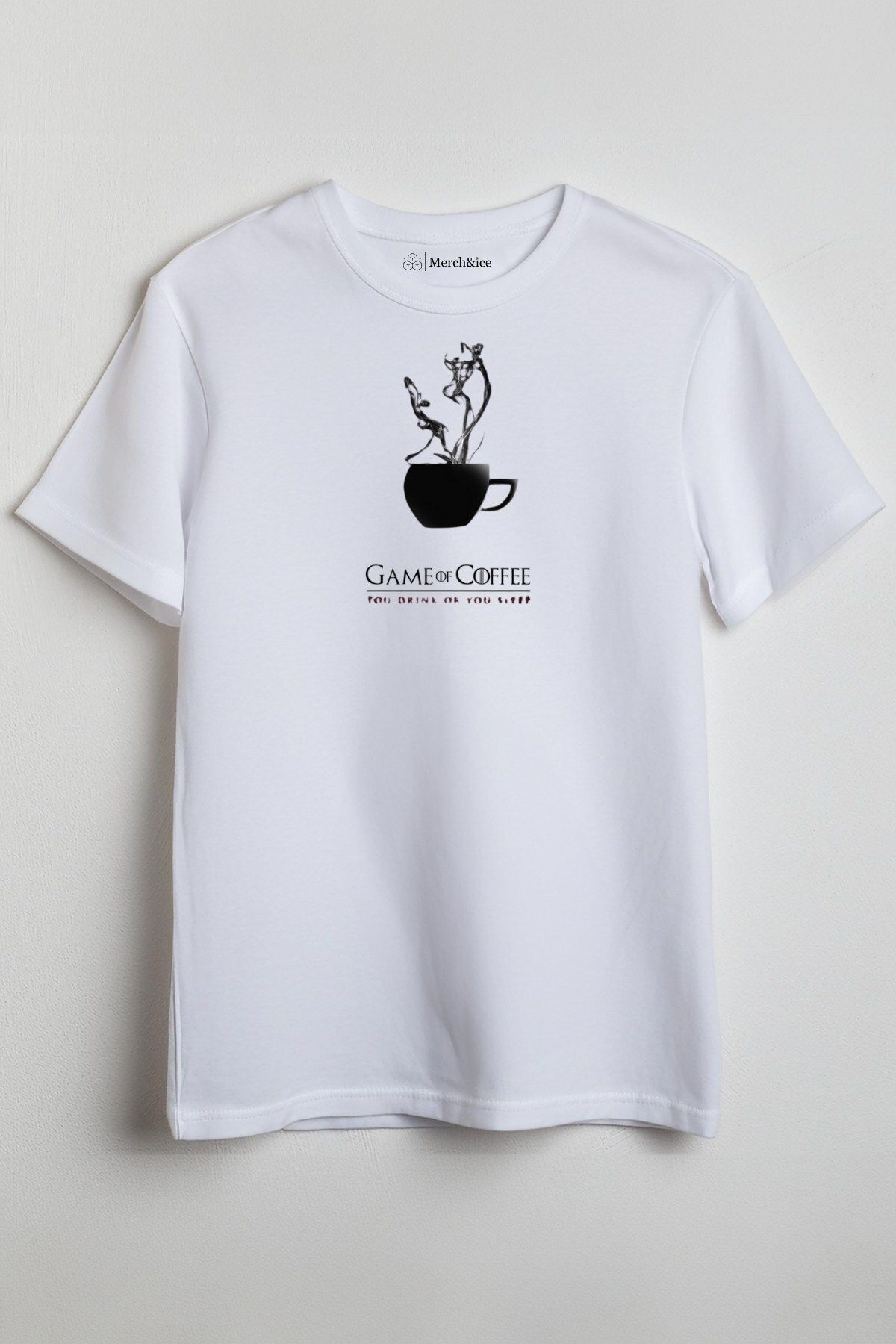 Merch&ice Game of Coffee Baskılı Unisex T-Shirt