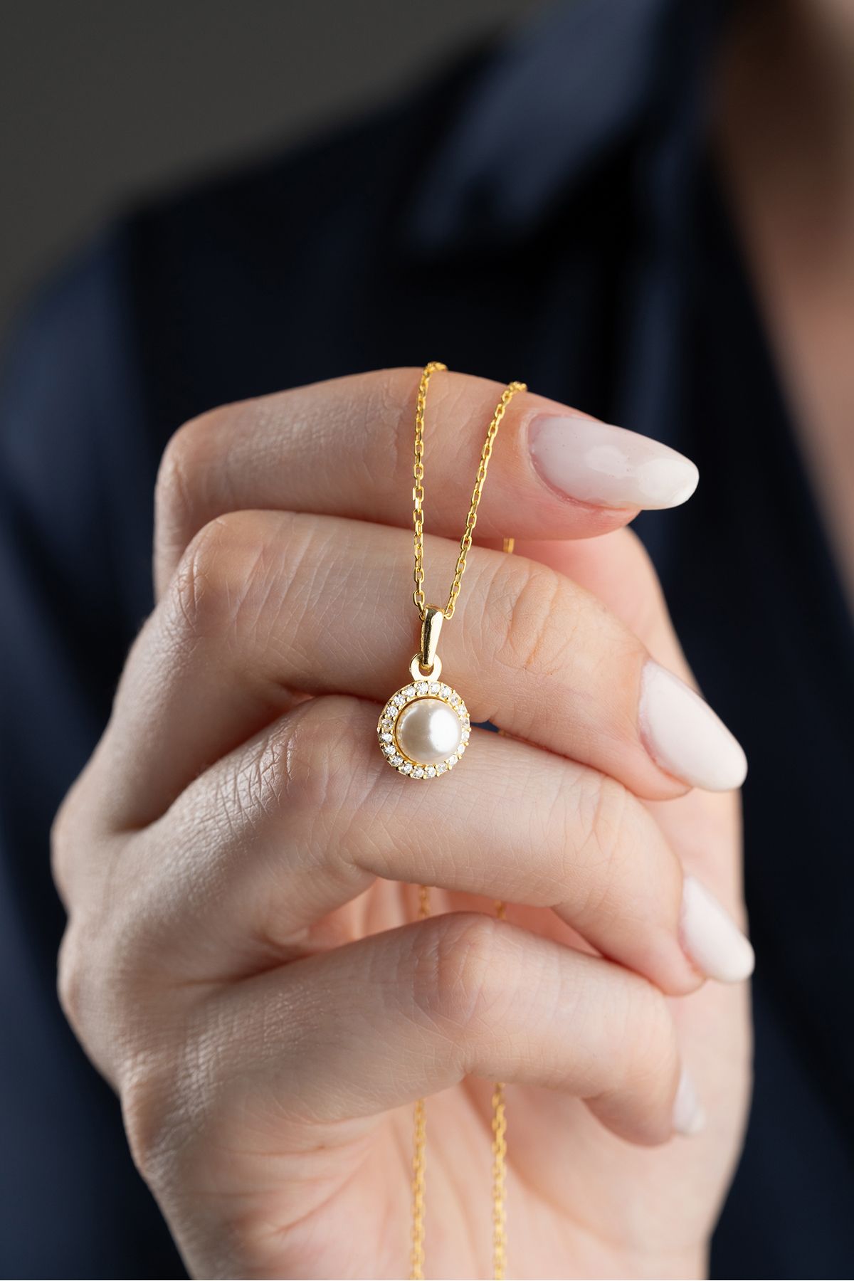 Silvano Jewelry 925 Ayar Gümüş İnci Model Kolye