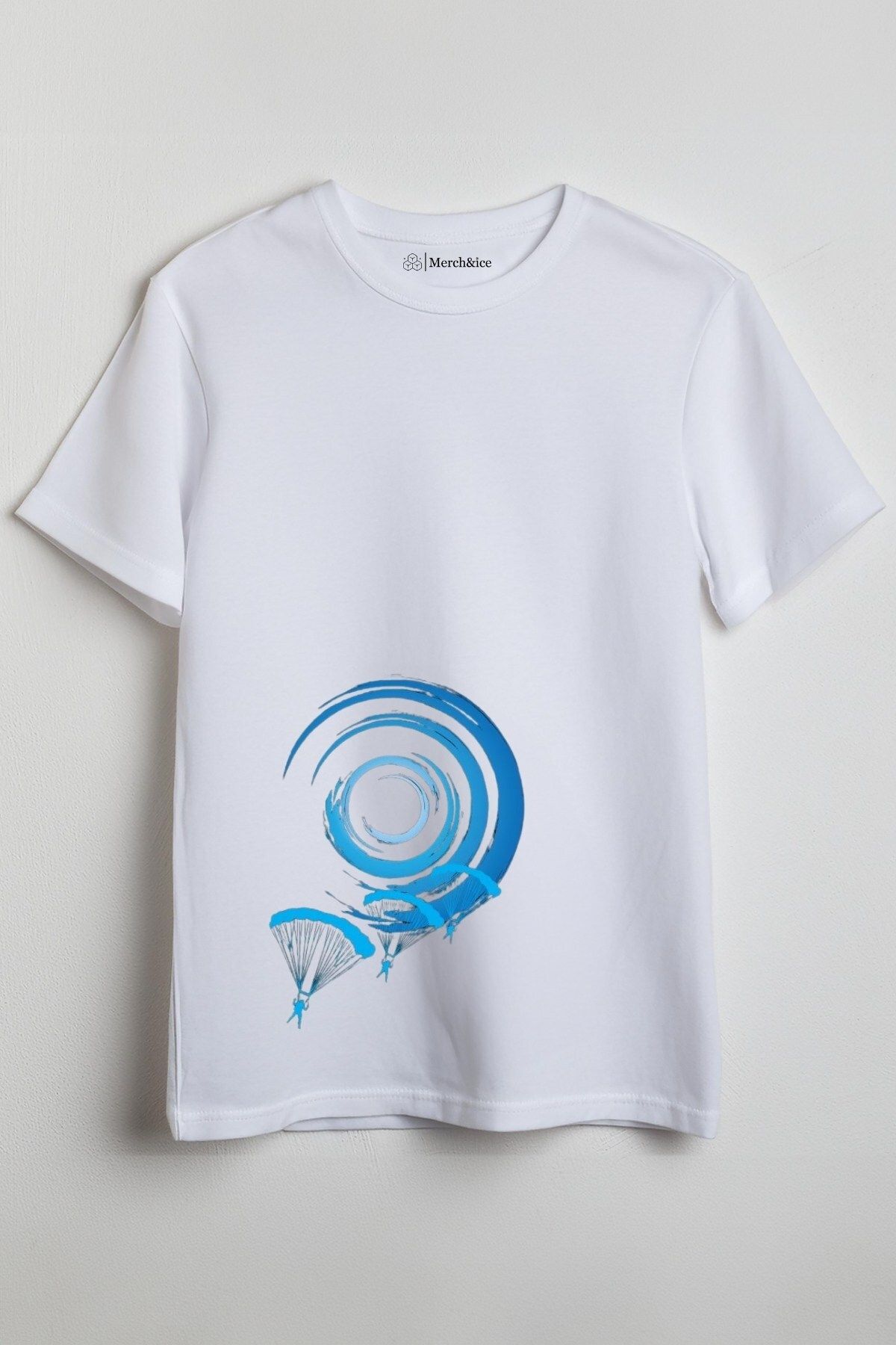 Merch&ice Göz Alan Paraşütler Baskılı Unisex T-Shirt