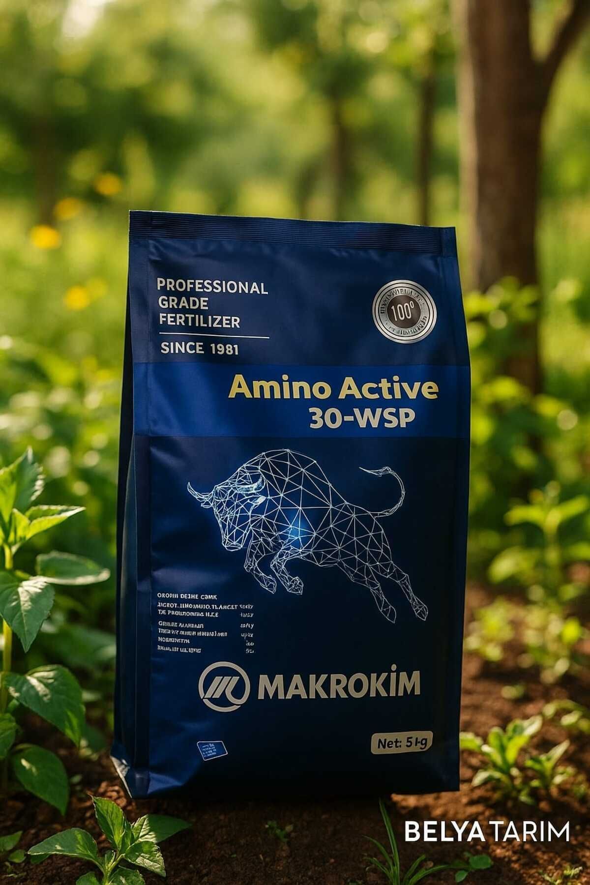Makrokim Amino Active 30-WSP Hayvansal Menşeli Toz Aminoasit Içerikli Gübre 5 KG
