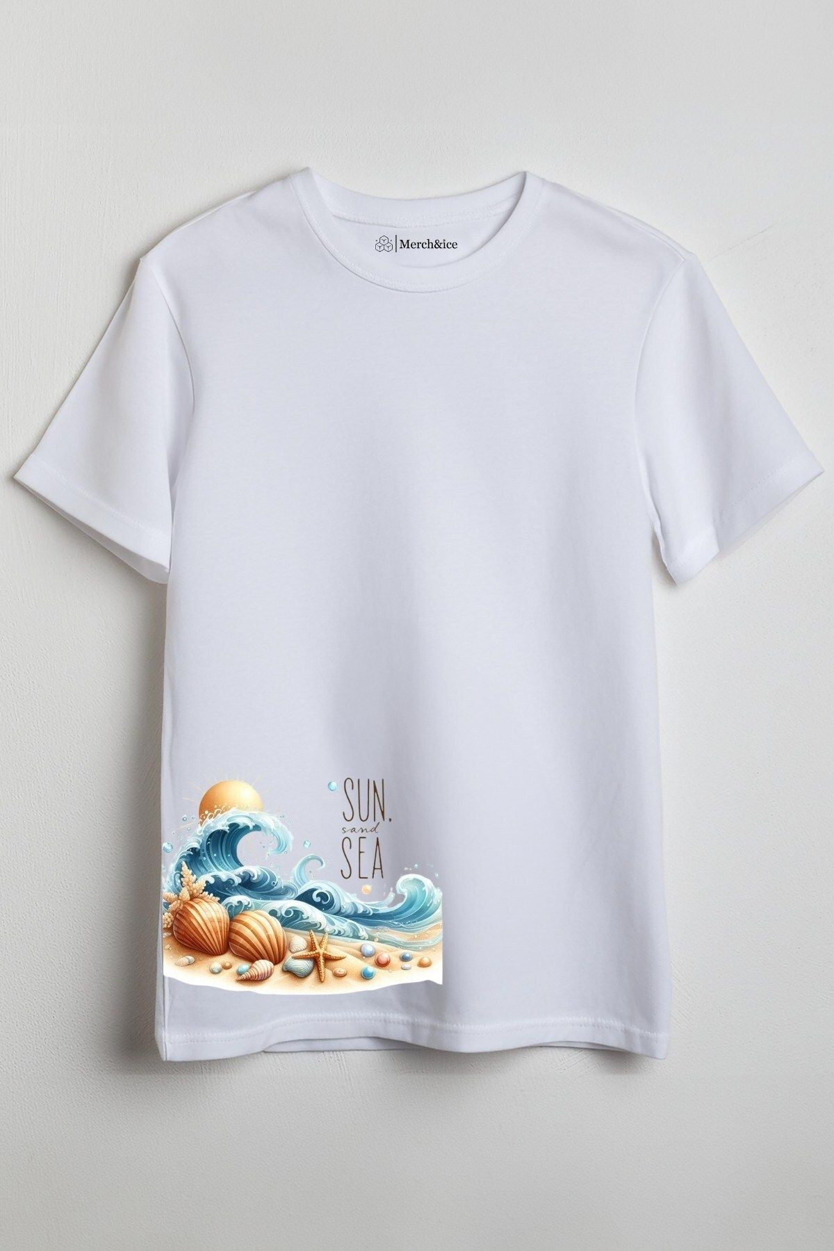 Merch&ice Sun and Sea Baskılı Unisex T-Shirt