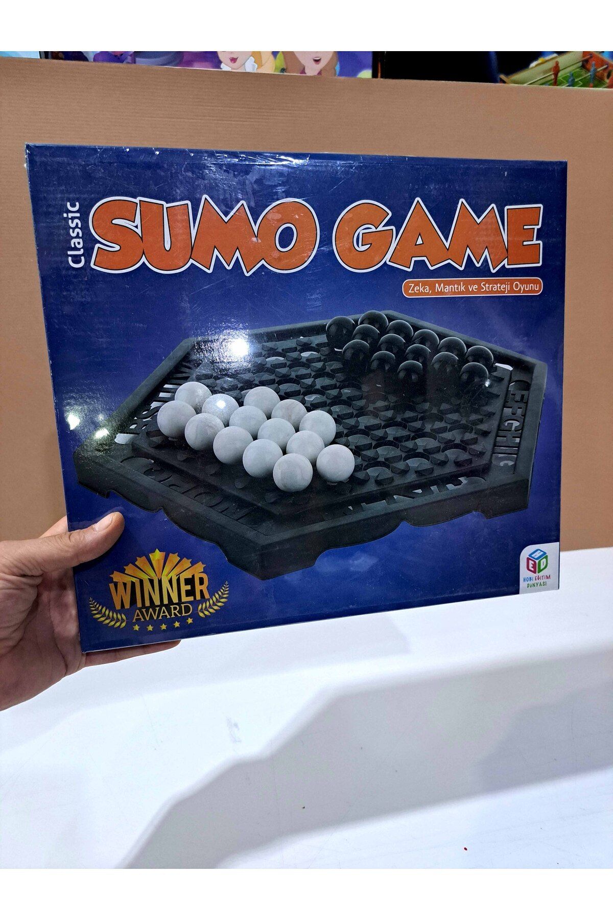 BENİMER OYUNCAK OYUN AKIL OYUNU GRUP OYUNU SUMO GAME KÜRE VE OYUN TABLASI STRATEJİ ZEKA 30X35CM