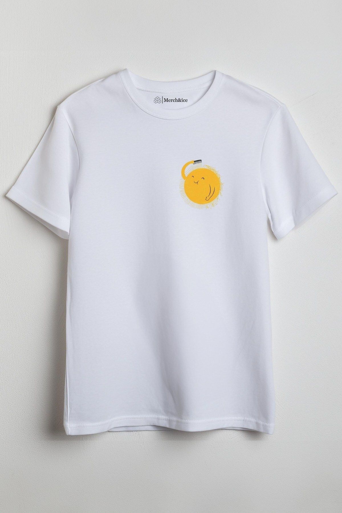 Merch&ice Saçını Tarayan Güneş Baskılı Unisex T-Shirt
