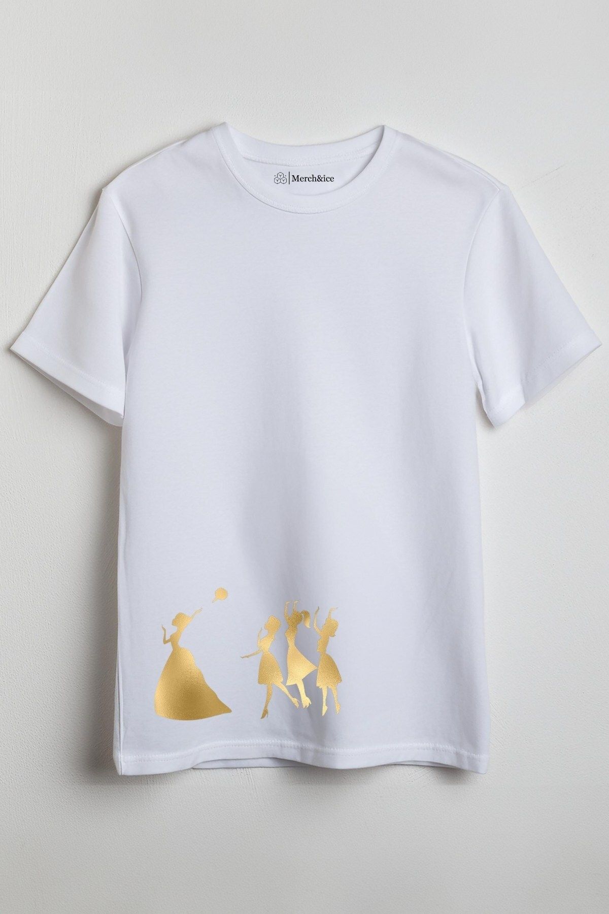 Merch&ice Çiçek Atan Gelin Baskılı Unisex T-Shirt
