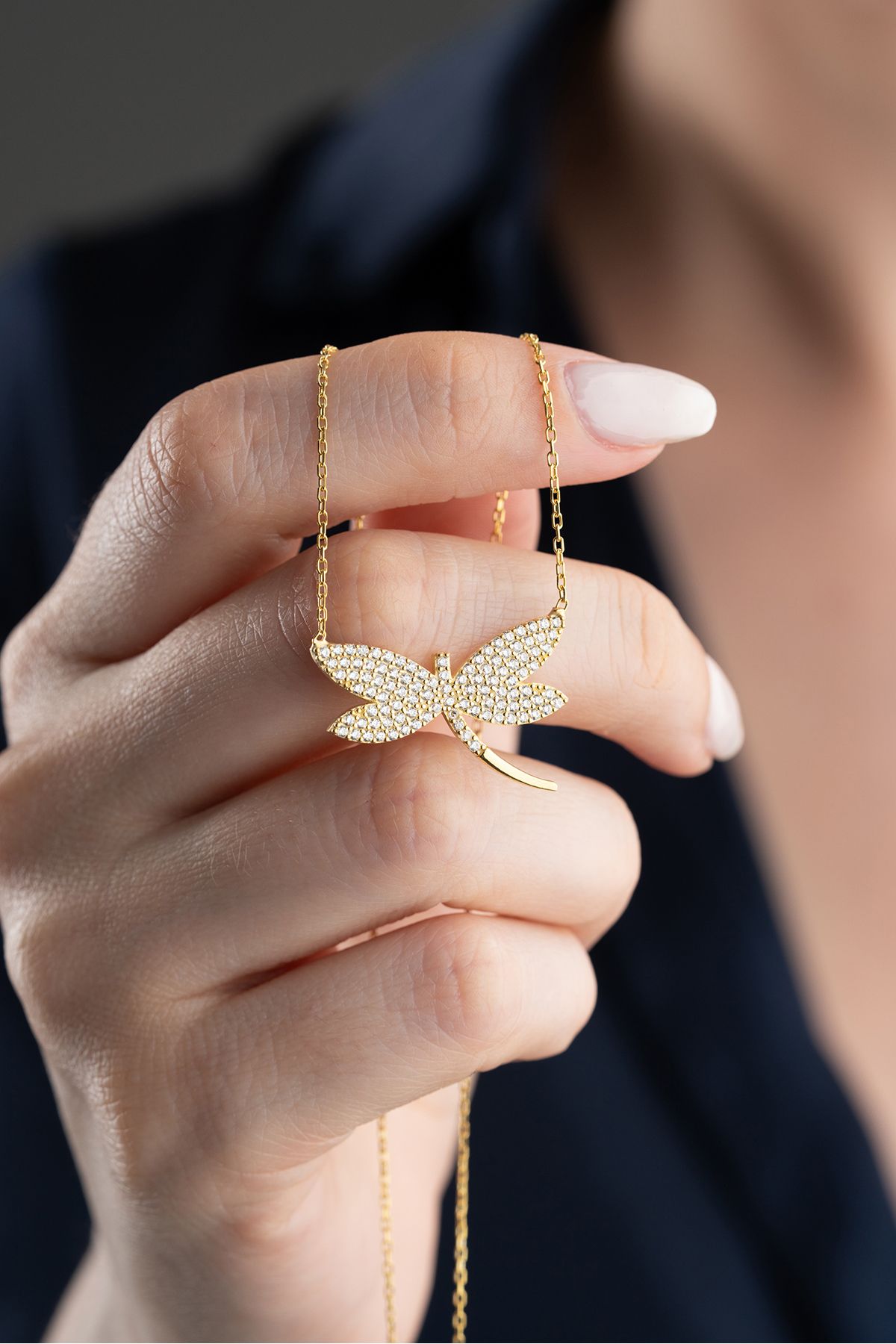 Silvano Jewelry 925 Ayar Gümüş Yusufçuk Kolye