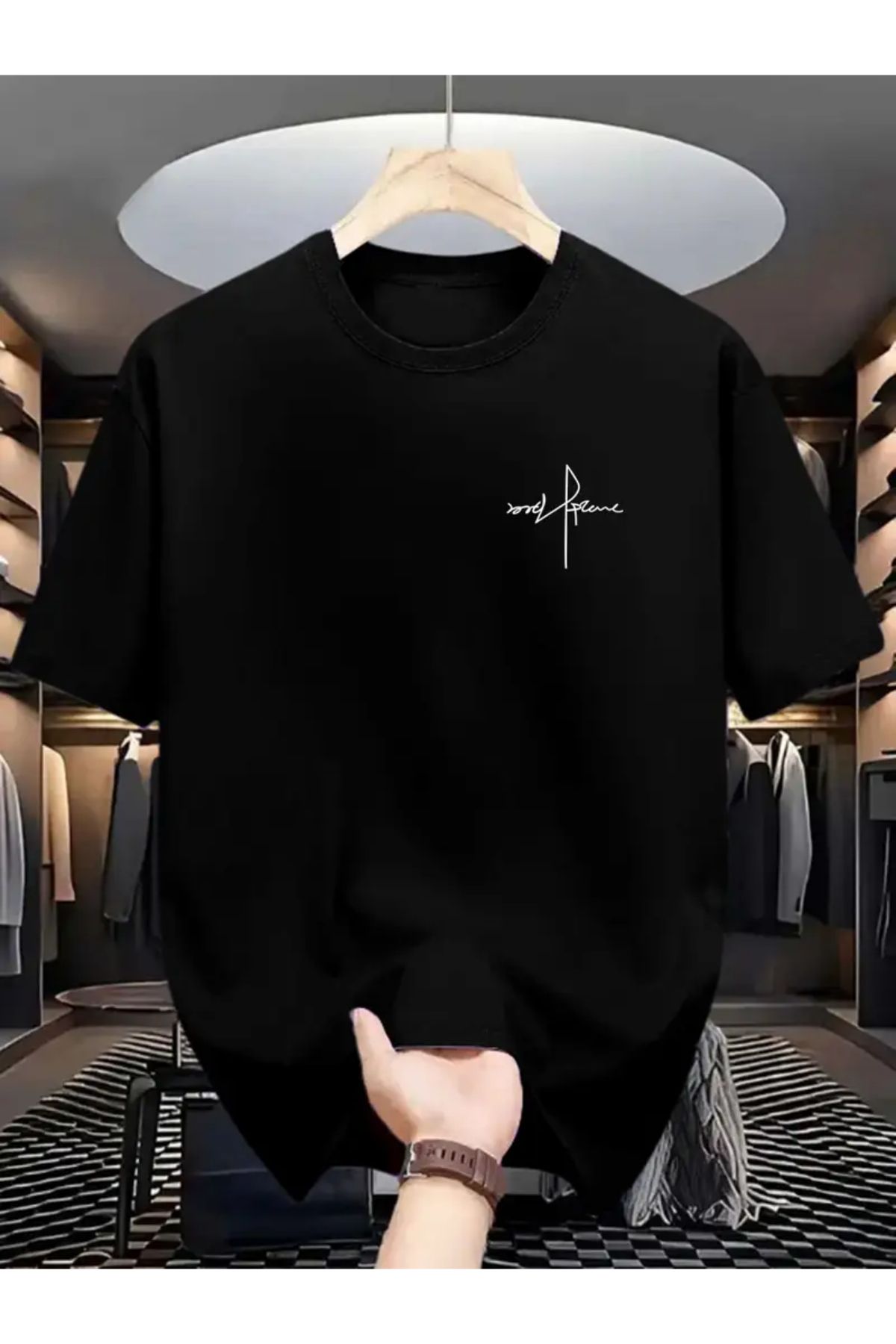 MANCY Unisex Yazı Baskılı Oversize T-shirt
