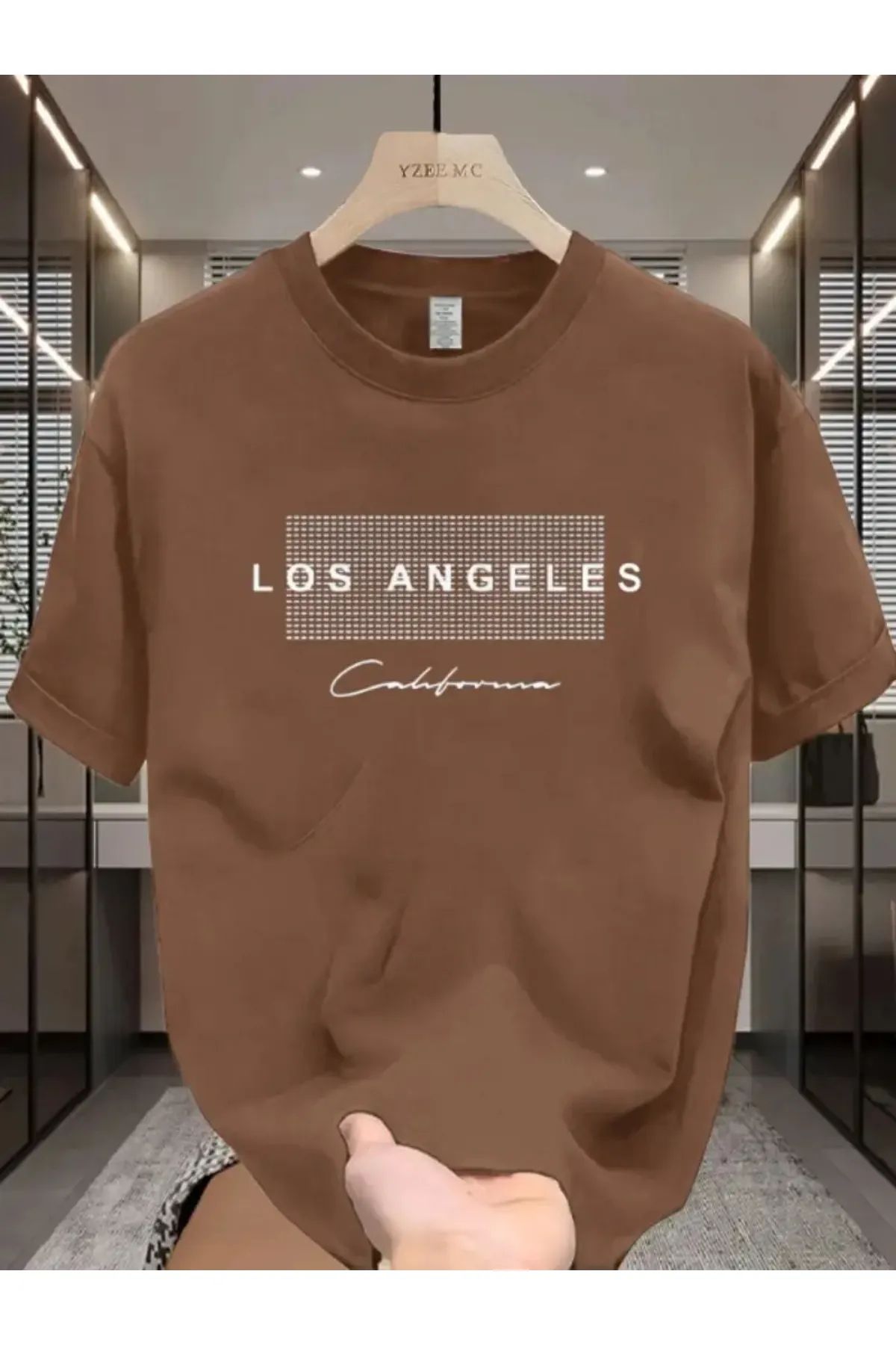 MANCY Unisex Büyük Beden Baskılı Oversize %100 Pamuk T-shirt