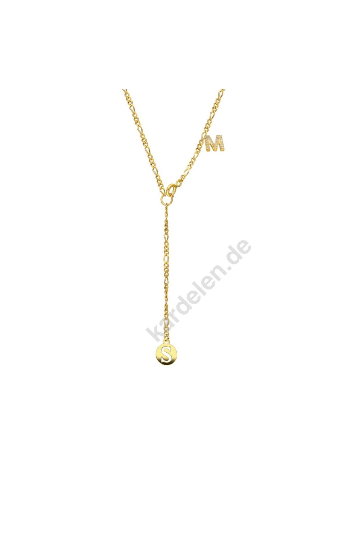 beonejewelry FİGARO ZİNCİRLİ HARF KOLYE | 925 GÜMÜŞ