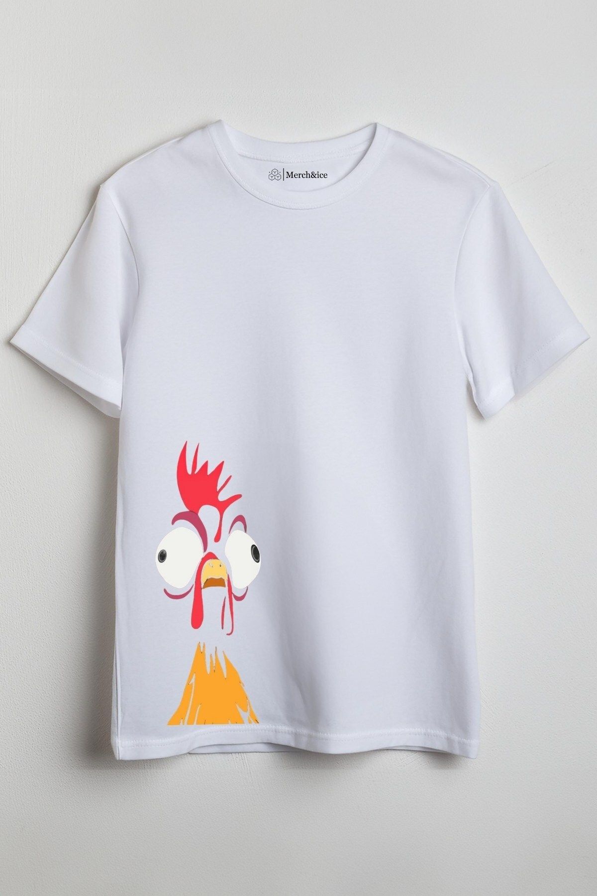 Merch&ice Manyak Horoz Baskılı Unisex T-Shirt