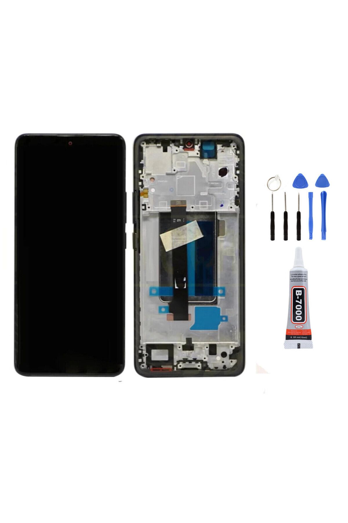 TamirCep Xiaomi Redmi Note 13 Pro 5G Uyumlu Çıtalı Oled Ekran Lcd Dokunmatik Tamir Seti