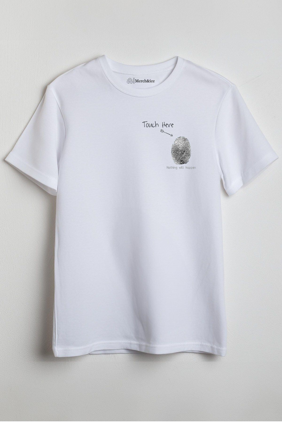 Merch&ice Touch Here Baskılı Unisex T-Shirt