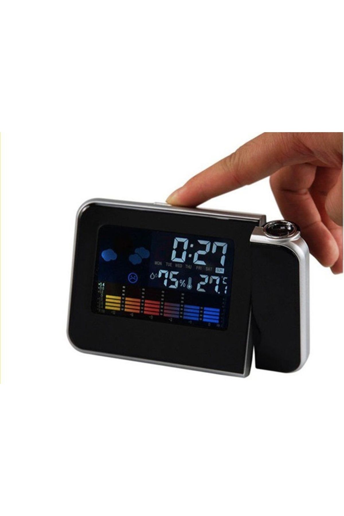 FOXMAG24-Ceas cu calendar, alarmă și proiecte tip LED DS-8190, alarmă, LCD, ecran color PRO 5