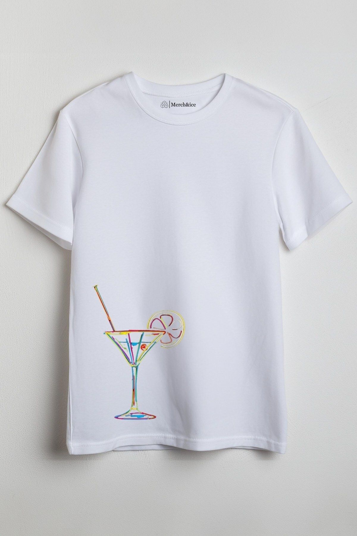 Merch&ice Çok Renkli Cosmopolitan Baskılı Unisex T-Shirt