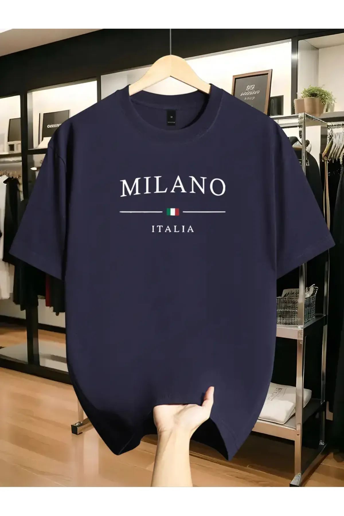MANCY Unisex Büyük Beden Baskılı Oversize %100 Pamuk T-shirt