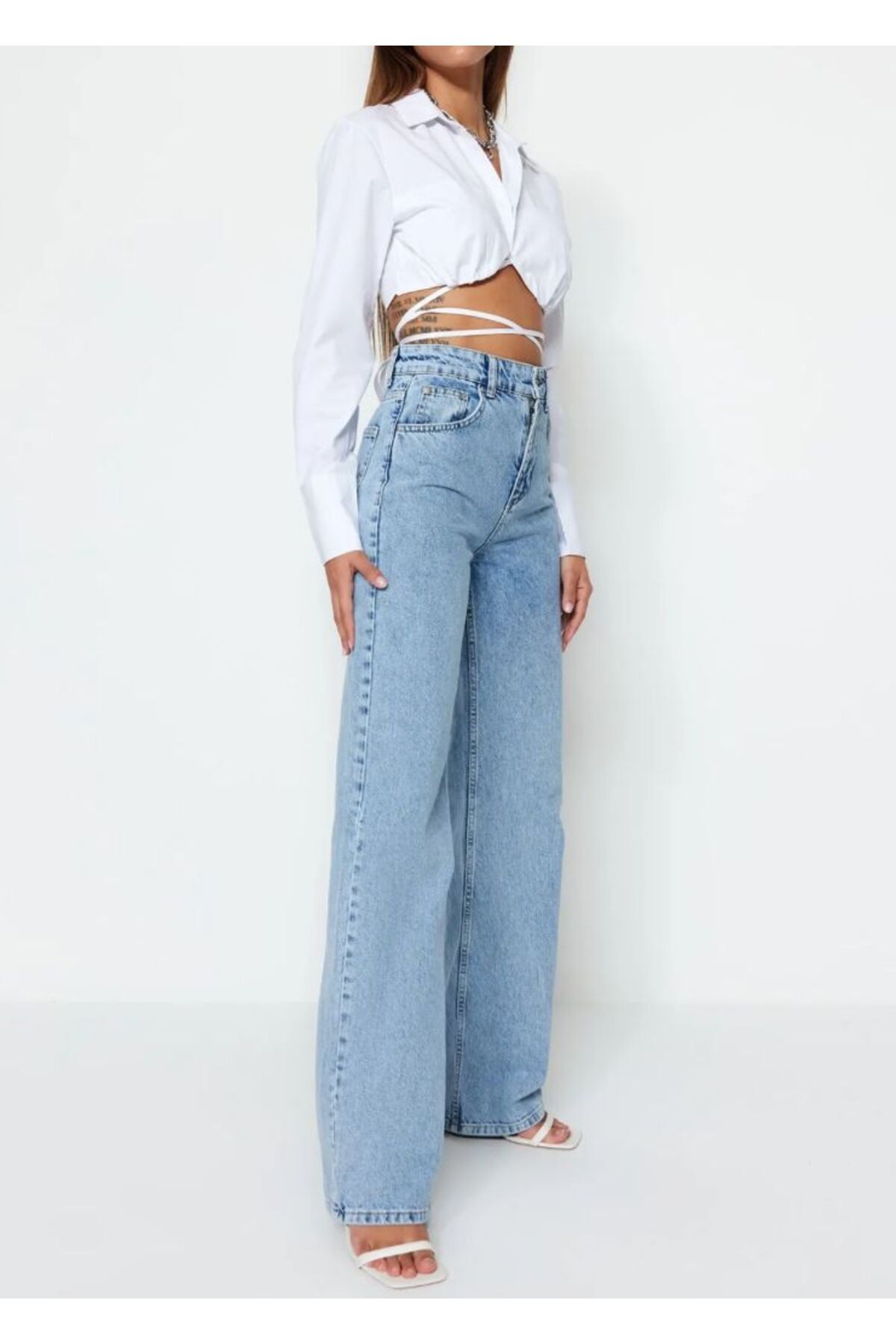 KARACAN COMPANY Yüksek Bel Wide Leg Jeans