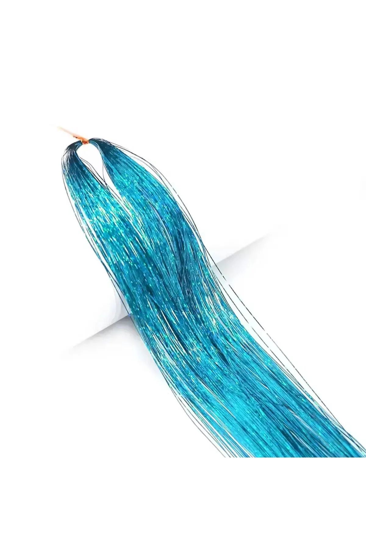Herşey Nota Hair Tinsel Saç Simi 200 Tel 120 cm Simli Saç Kaynak Örmeli Saç Aksesuarı