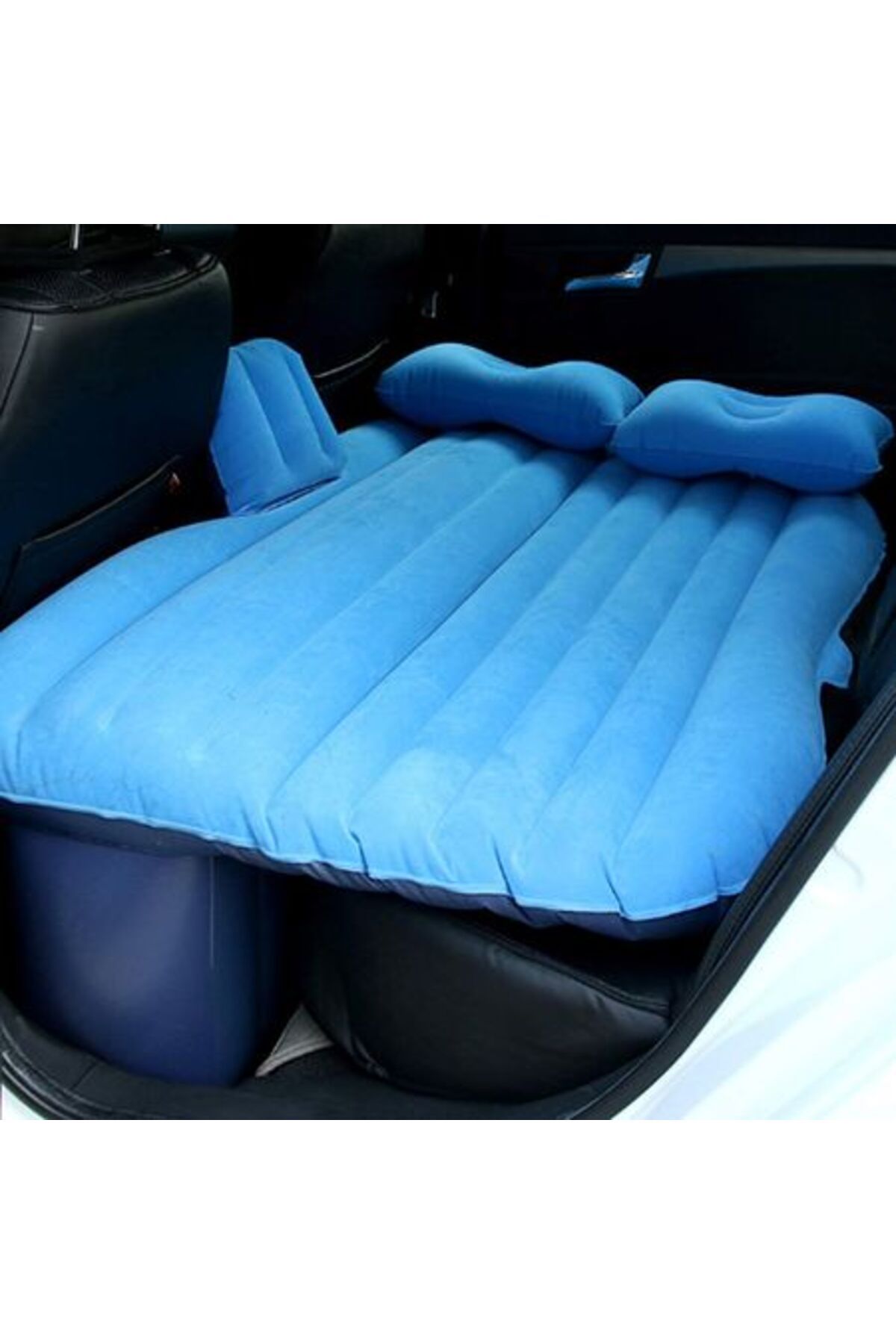 FOXMAG24 Saltea Gonflabilă Auto, Pat De Călătorie, 138 X 85 X 45 Cm + Pompă Și Perne Cadou - One Size