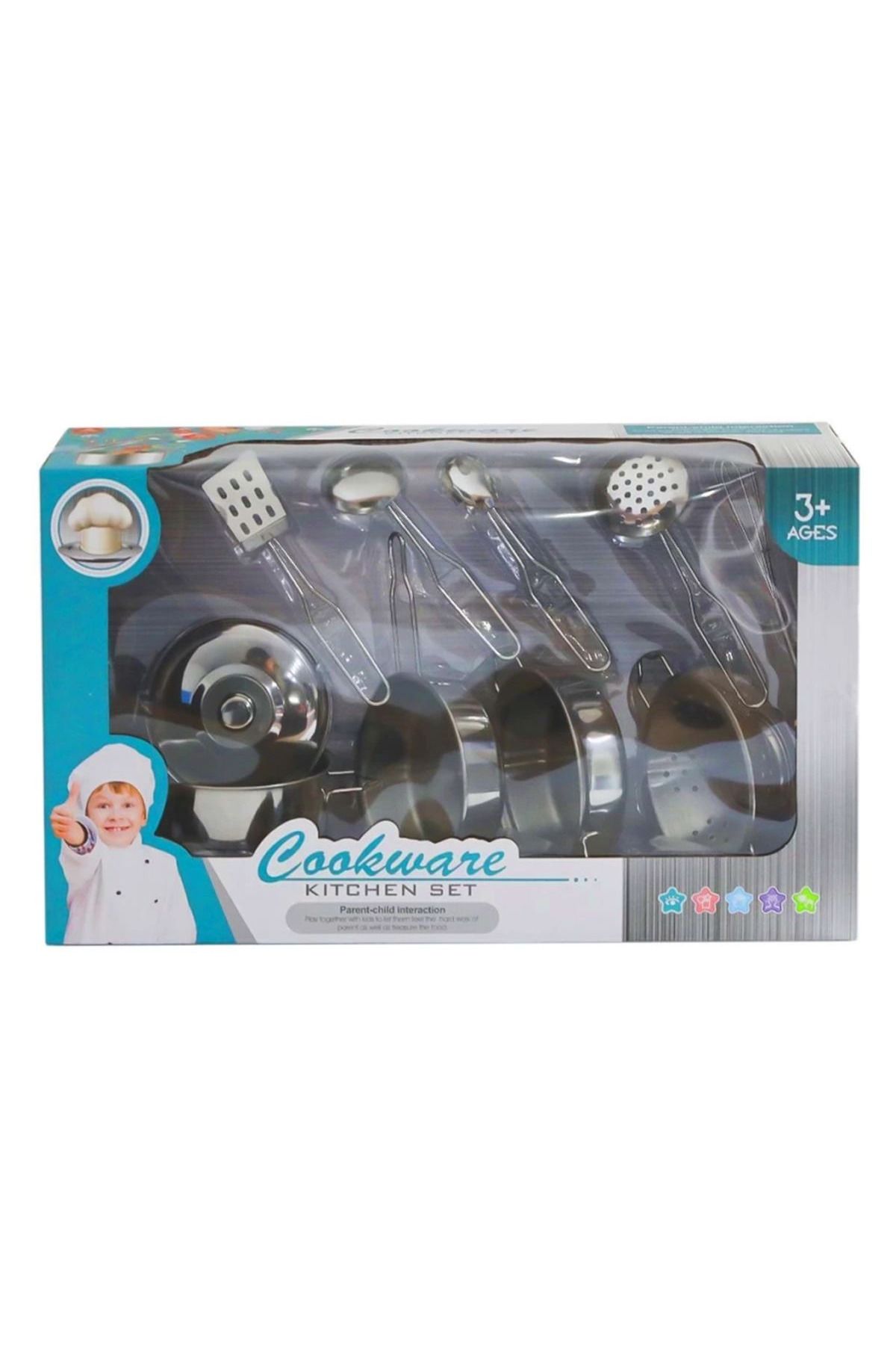 CanEm KİTCHEN 1002 METAL MUTFAK SETİ 10 PARÇA 3+