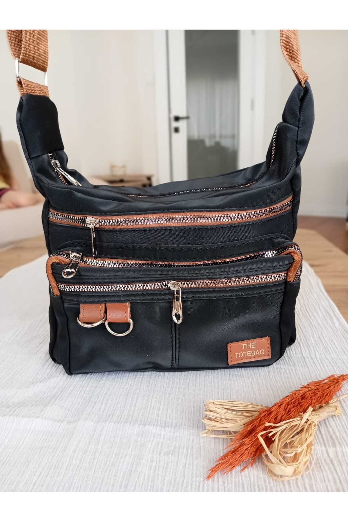 aminebuğlemscarf scuba kumaş omuz çantası - siyah