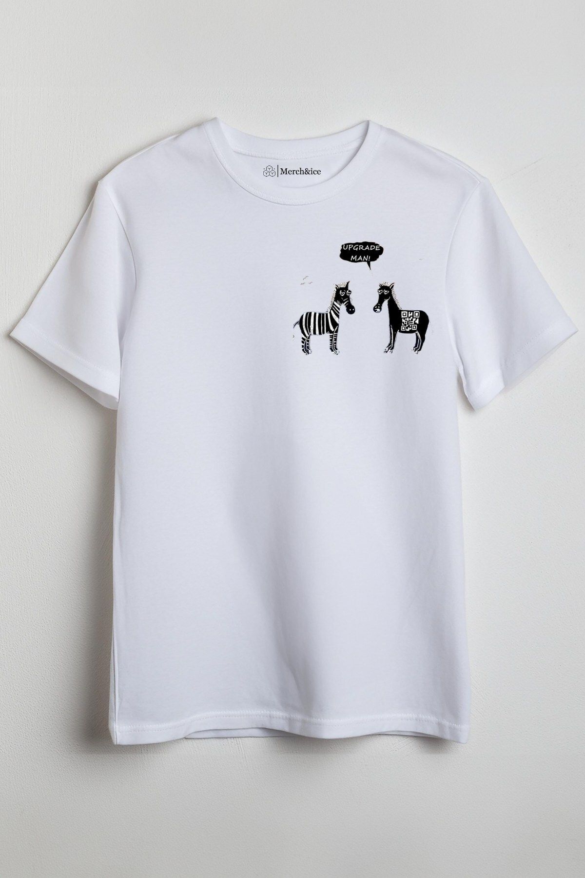 Merch&ice Upgrade Man Zebralar Baskılı Unisex T-Shirt