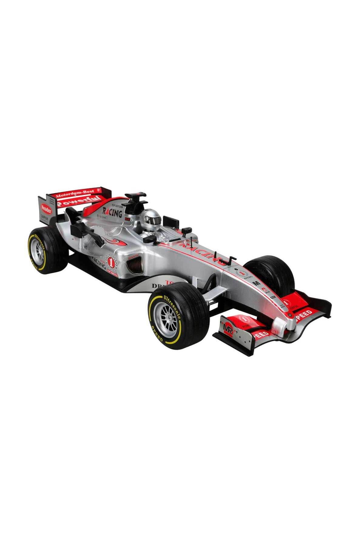 BAMTEBİ Büyük Sesli Işıklı Formula 1 Friction Sürtmeli Araba 42 Cm 1:9 Ölçekli F1 Aracı Maxx Wheels Gri