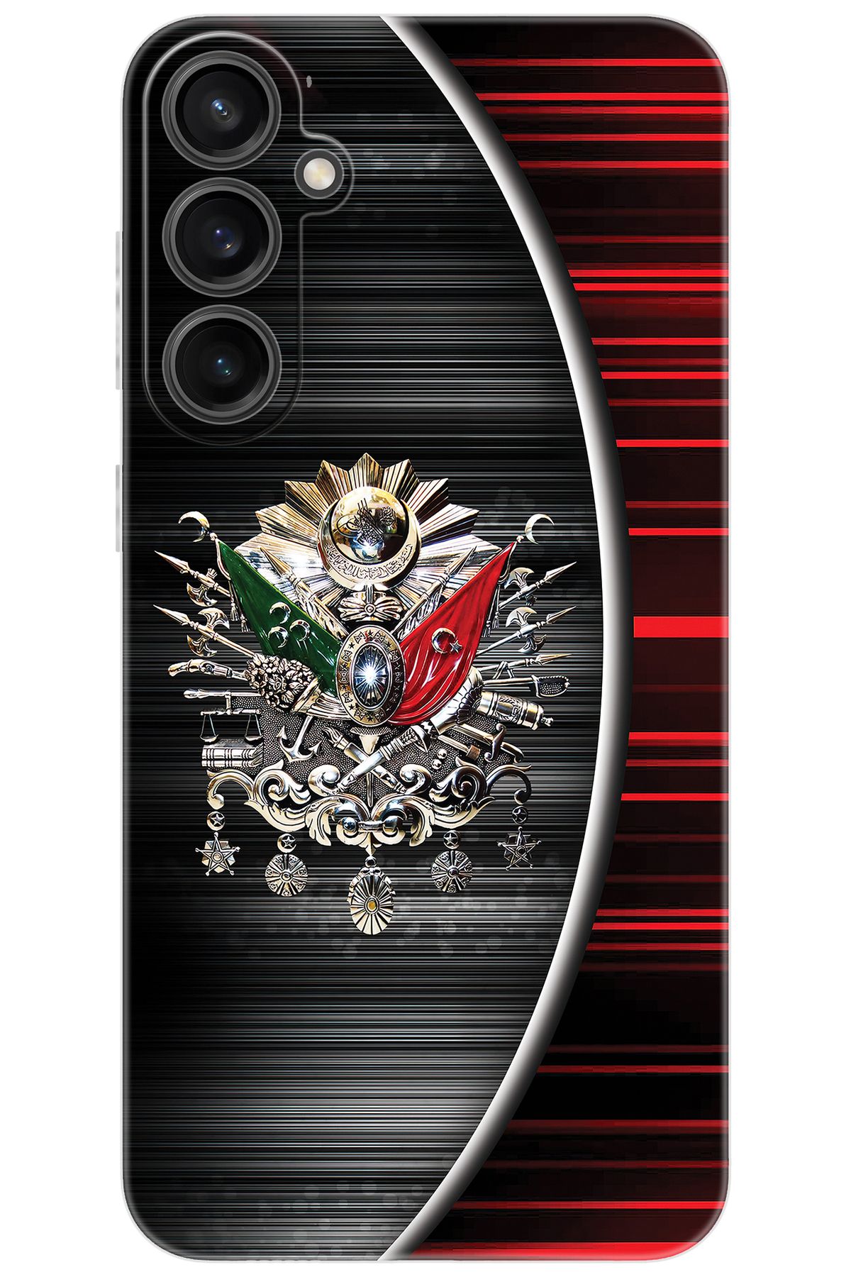 Ceppare Samsung Galaxy S23 FE (SM-S711B) Uyumlu Kılıf Desen Silikon Osmanlı Tuğra Tasarım STK:410 CP-n5ZVynw