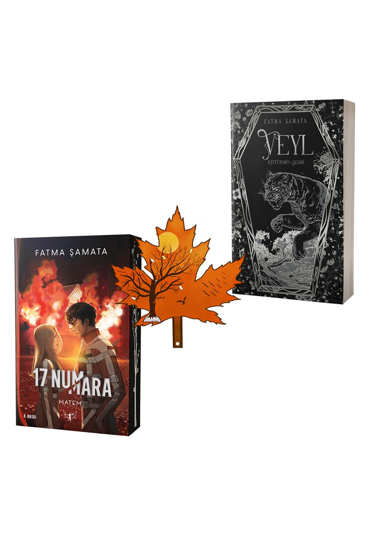 Artemis Yayınları fatma şamata - 17 numara matem -ve- Veyl - Kötülerin Şehri - 2 kitap ve kitap ayracı