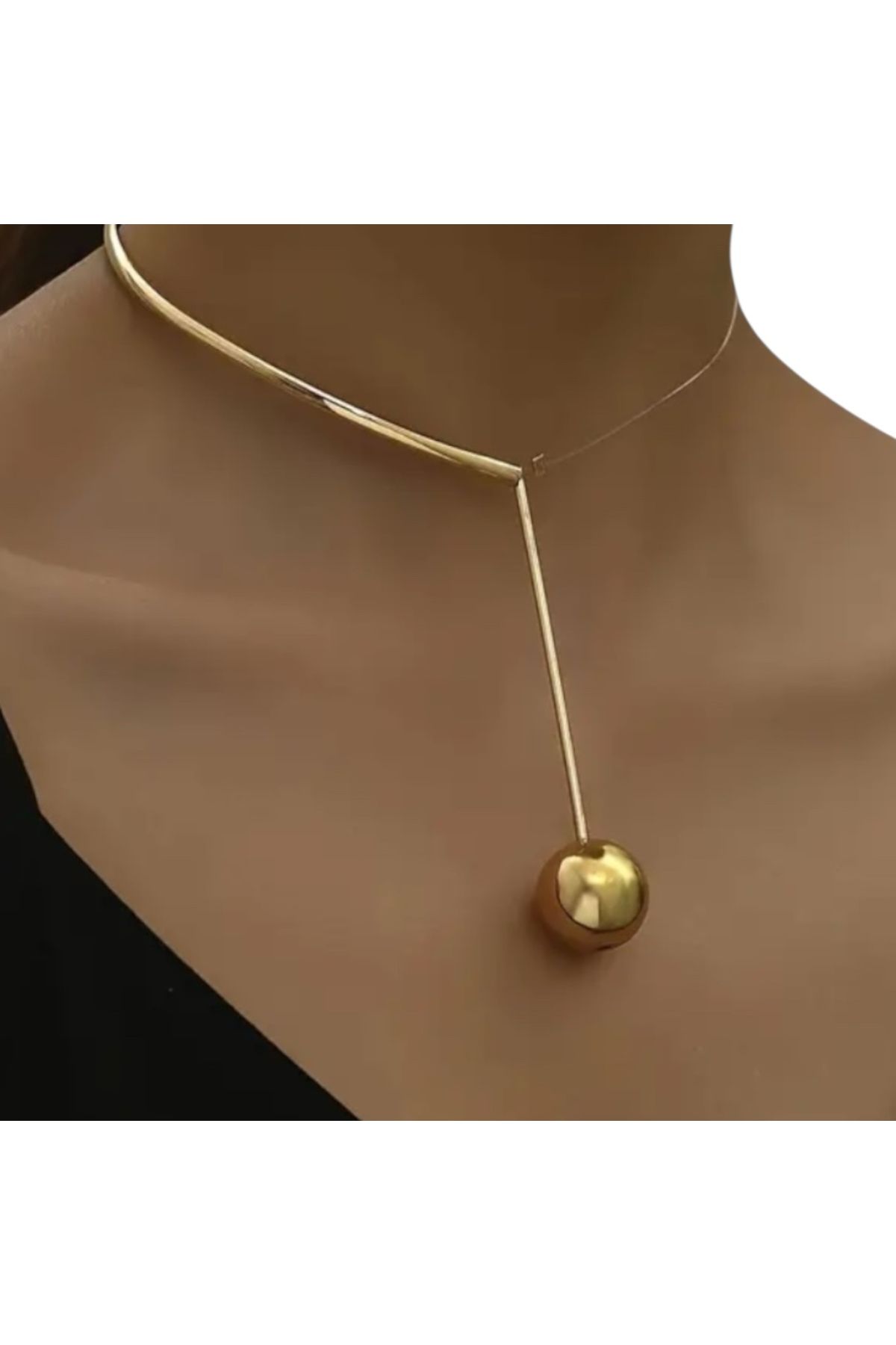 Sevilgülgünfinecrafts ALTIN KAPLAMA GOLD CHOKER KOLYE
