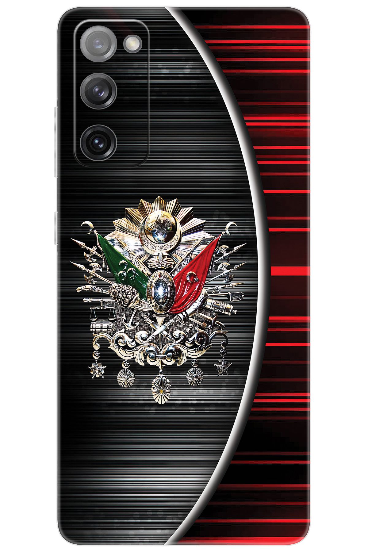 Ceppare Samsung Galaxy S20 FE (SM-G780G) Uyumlu Kılıf Desen Silikon Osmanlı Tuğra Tasarım STK:410 CP-1zbiwyP