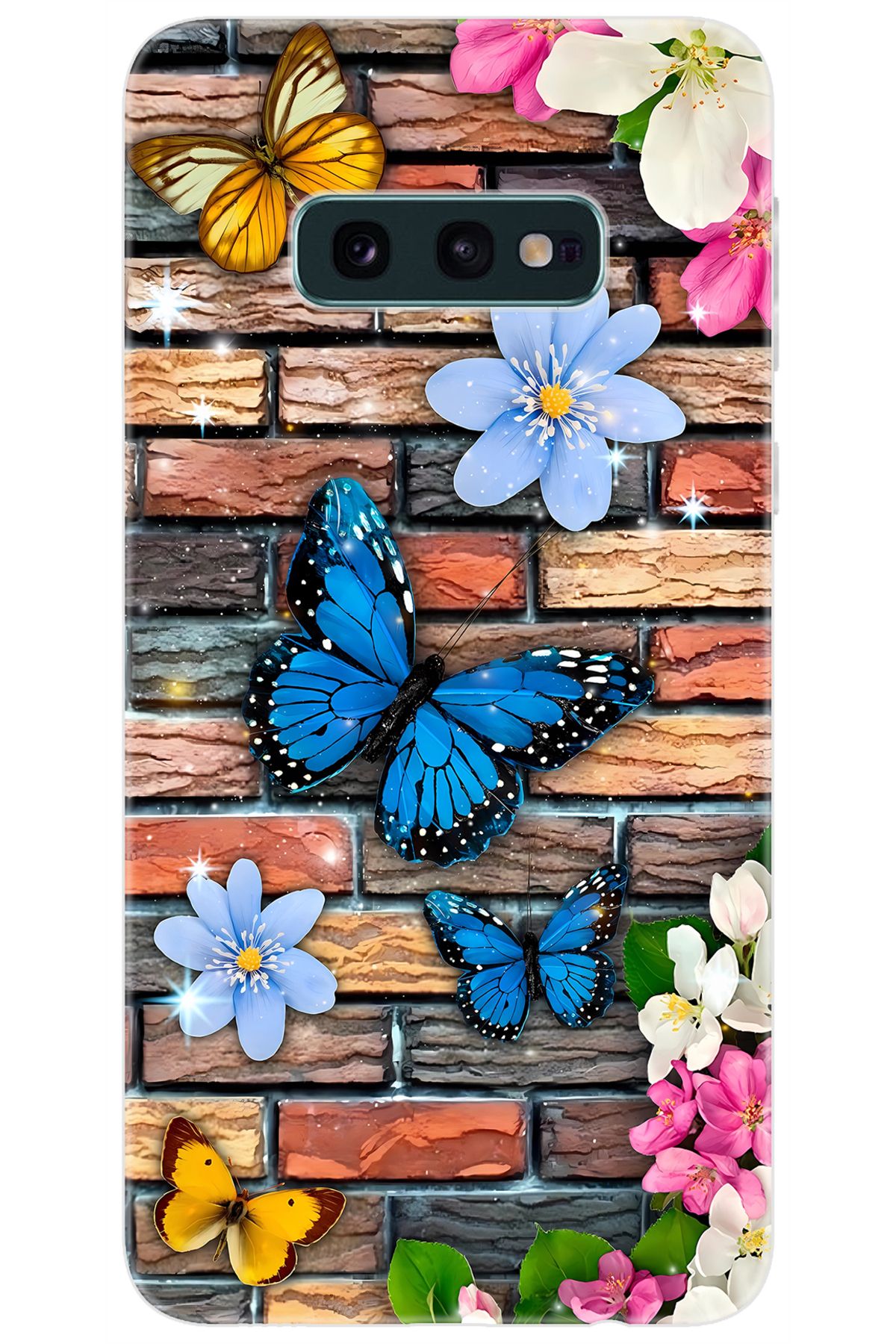Ceppare Samsung Galaxy S10E (SM-G970F) Uyumlu Kılıf Desen Baskılı Silikon Kelebek STK:672 CP-y35r8BZ